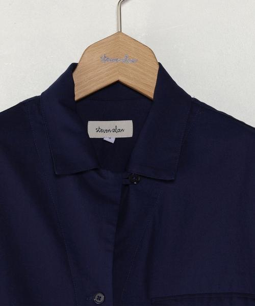 Steven Alan（スティーブンアラン）の「＜Steven Alan＞HIGH TWIST COTTON ALL-IN-ONE/ｵｰﾙｲﾝﾜﾝ ◆（つなぎ/オールインワン・レディース・ブラック/ネイビー・MEDIUM/SMALL）」の11枚目の写真