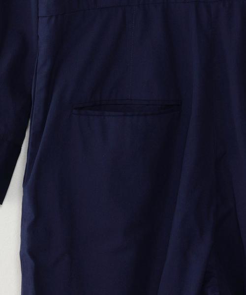 Steven Alan（スティーブンアラン）の「＜Steven Alan＞HIGH TWIST COTTON ALL-IN-ONE/ｵｰﾙｲﾝﾜﾝ ◆（つなぎ/オールインワン・レディース・ブラック/ネイビー・MEDIUM/SMALL）」の5枚目の写真