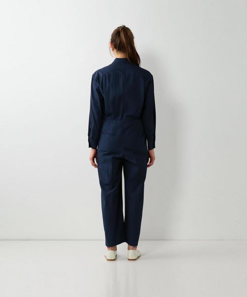 Steven Alan（スティーブンアラン）の「＜Steven Alan＞HIGH TWIST COTTON ALL-IN-ONE/ｵｰﾙｲﾝﾜﾝ ◆（つなぎ/オールインワン・レディース・ブラック/ネイビー・MEDIUM/SMALL）」の9枚目の写真