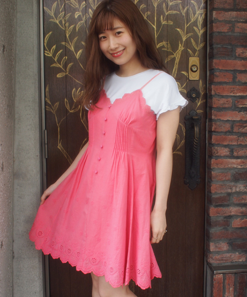 Dazzlin ダズリン の コットンレースキャミワンピース ワンピース Wear