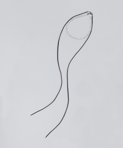 JEANASIS（ジーナシス）の「ビジューミックスチョーカー/763515（ネックレス・レディース・ブラック系その他2/ブラック系その他・FREE）」の3枚目の写真