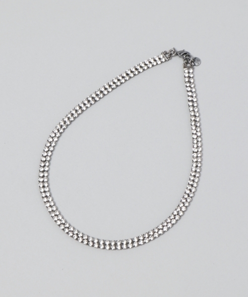 JEANASIS（ジーナシス）の「ビジューミックスチョーカー/763515（ネックレス・レディース・ブラック系その他2/ブラック系その他・FREE）」の4枚目の写真