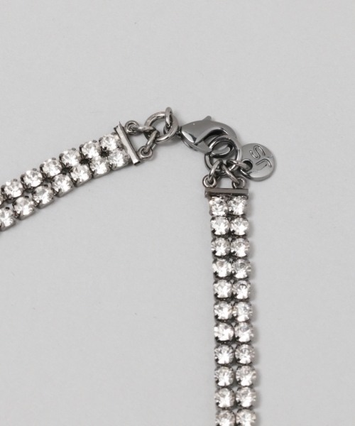 JEANASIS（ジーナシス）の「ビジューミックスチョーカー/763515（ネックレス・レディース・ブラック系その他2/ブラック系その他・FREE）」の8枚目の写真