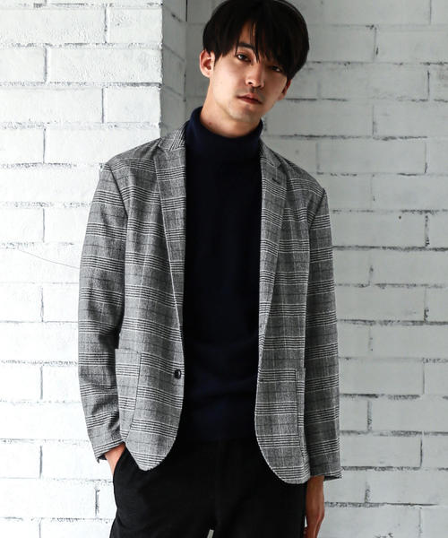 green label relaxing（グリーンレーベルリラクシング）の「CM ストレッチ サキソニー ジャケット M68 ＜ストレッチ・撥水性＞ ◆（テーラードジャケット・メンズ・ネイビー/ブラウン/グレー/その他1・SMALL/MEDIUM/LARGE/X-LARGE）」の4枚目の写真