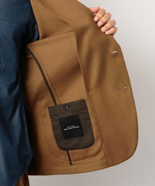green label relaxing（グリーンレーベルリラクシング）の「CM ストレッチ サキソニー ジャケット M68 ＜ストレッチ・撥水性＞ ◆（テーラードジャケット・メンズ・ネイビー/ブラウン/グレー/その他1・SMALL/MEDIUM/LARGE/X-LARGE）」の16枚目の写真
