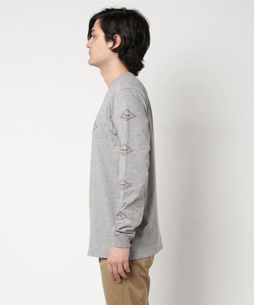 Hurley (ハーレー)の「M HRLY WAYWARD TIDE TEE LS/ハーレー 長袖 ロンT 袖プリント(Tシャツ/カットソー・メンズ・グレー/ホワイト/ブラック・LARGE/MEDIUM/SMALL)」の4枚目の写真