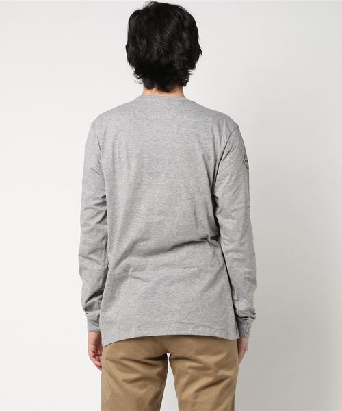 Hurley (ハーレー)の「M HRLY WAYWARD TIDE TEE LS/ハーレー 長袖 ロンT 袖プリント(Tシャツ/カットソー・メンズ・グレー/ホワイト/ブラック・LARGE/MEDIUM/SMALL)」の5枚目の写真