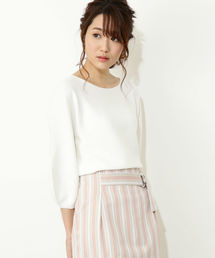 NATURAL BEAUTY BASIC | ◆［MADE IN JAPAN］ラメホールガーメントニット(ニット/セーター)