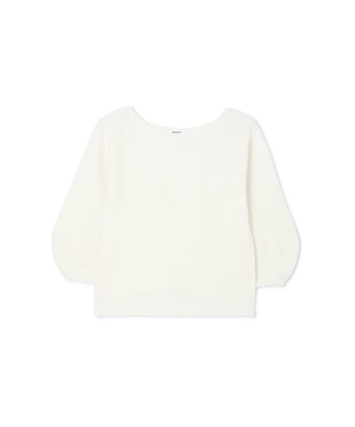 NATURAL BEAUTY BASIC（ナチュラルビューティーベーシック）の「◆［MADE IN JAPAN］ラメホールガーメントニット（ニット/セーター・レディース・ホワイト系その他/ベージュ/パープル・MEDIUM）」の13枚目の写真