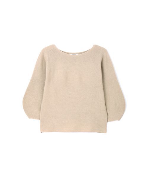 NATURAL BEAUTY BASIC（ナチュラルビューティーベーシック）の「◆［MADE IN JAPAN］ラメホールガーメントニット（ニット/セーター・レディース・ホワイト系その他/ベージュ/パープル・MEDIUM）」の16枚目の写真