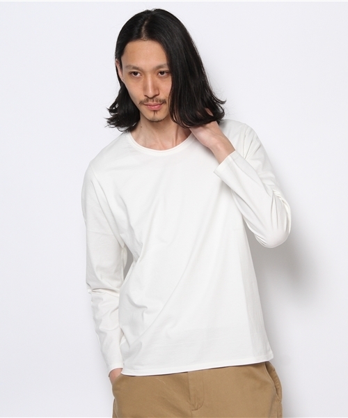 BEAMS（ビームス）の「○O.ﾏﾊﾊﾞｰﾗｺｯﾄﾝCREW（Tシャツ/カットソー・メンズ・ホワイト/ブラック・SMALL/MEDIUM/LARGE/X-LARGE）」の2枚目の写真