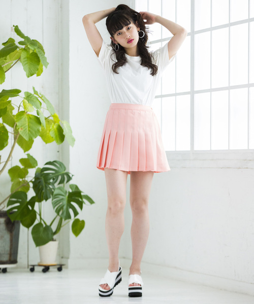 WEGO（ウィゴー）の「WEGO/プリーツミニスカート（スカート・レディース・ホワイト/ブラック/サックスブルー/ピンク・MEDIUM/SMALL）」の12枚目の写真