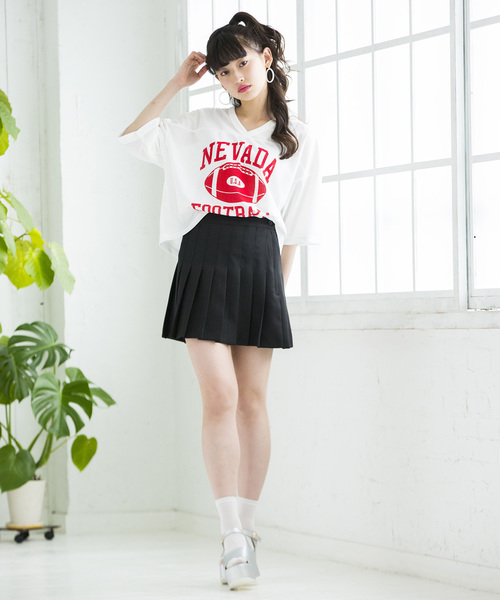 WEGO（ウィゴー）の「WEGO/プリーツミニスカート（スカート・レディース・ホワイト/ブラック/サックスブルー/ピンク・MEDIUM/SMALL）」の16枚目の写真