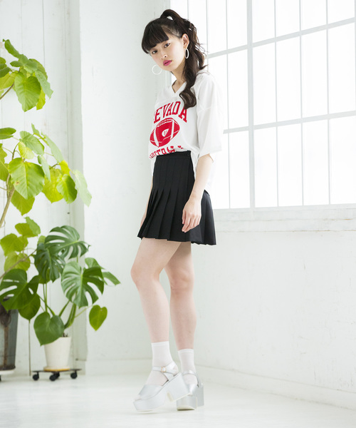 WEGO（ウィゴー）の「WEGO/プリーツミニスカート（スカート・レディース・ホワイト/ブラック/サックスブルー/ピンク・MEDIUM/SMALL）」の17枚目の写真