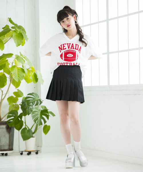 WEGO（ウィゴー）の「WEGO/プリーツミニスカート（スカート・レディース・ホワイト/ブラック/サックスブルー/ピンク・MEDIUM/SMALL）」の18枚目の写真