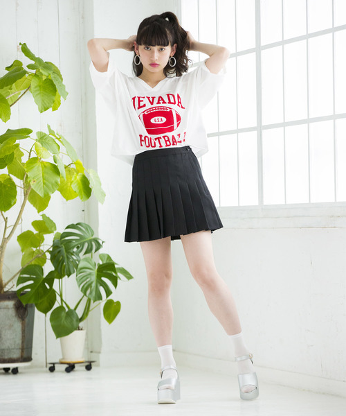 WEGO（ウィゴー）の「WEGO/プリーツミニスカート（スカート・レディース・ホワイト/ブラック/サックスブルー/ピンク・MEDIUM/SMALL）」の19枚目の写真