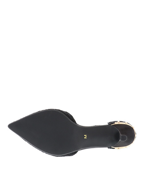 RANDA(ランダ)の「ビジュー×パールレースセパレートパンプス(パンプス・レディース・ブラック/ベージュ/ネイビー・LL/SS/S/M/L)」の7枚目の写真