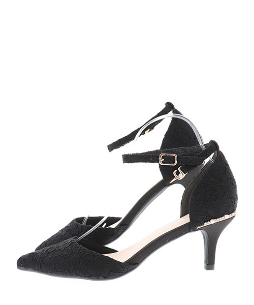 RANDA(ランダ)の「ビジュー×パールレースセパレートパンプス(パンプス・レディース・ブラック/ベージュ/ネイビー・LL/SS/S/M/L)」の8枚目の写真