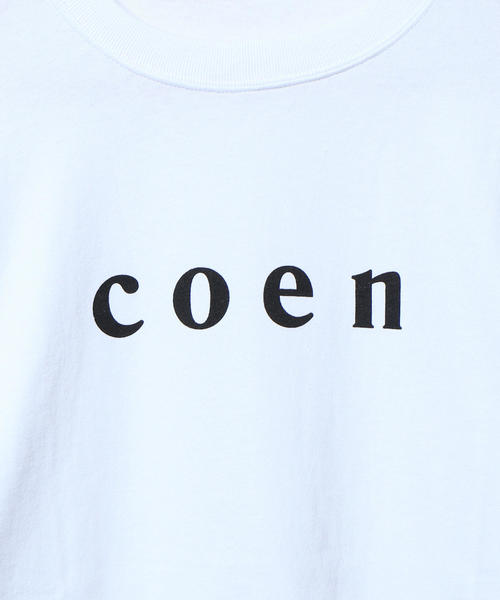 coen(コーエン)の「coenロゴプリントロンT(Tシャツ/カットソー・メンズ・ホワイト/ブラック・MEDIUM/SMALL/X-LARGE/LARGE)」の9枚目の写真