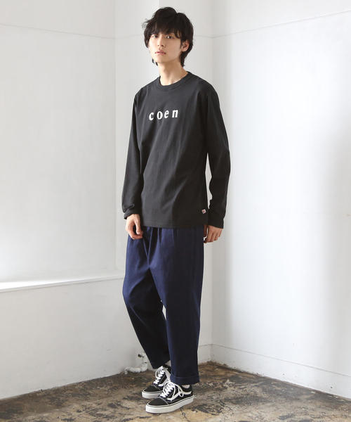 coen(コーエン)の「coenロゴプリントロンT(Tシャツ/カットソー・メンズ・ホワイト/ブラック・MEDIUM/SMALL/X-LARGE/LARGE)」の15枚目の写真
