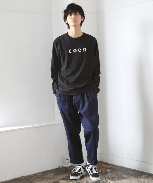 coen(コーエン)の「coenロゴプリントロンT(Tシャツ/カットソー・メンズ・ホワイト/ブラック・MEDIUM/SMALL/X-LARGE/LARGE)」の14枚目の写真