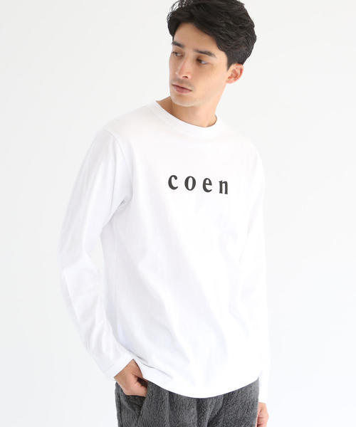 coen(コーエン)の「coenロゴプリントロンT(Tシャツ/カットソー・メンズ・ホワイト/ブラック・MEDIUM/SMALL/X-LARGE/LARGE)」の19枚目の写真