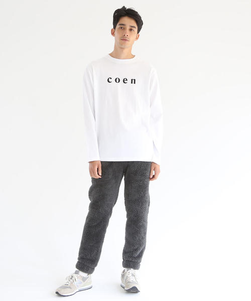 coen(コーエン)の「coenロゴプリントロンT(Tシャツ/カットソー・メンズ・ホワイト/ブラック・MEDIUM/SMALL/X-LARGE/LARGE)」の16枚目の写真