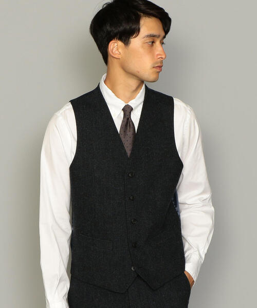 green label relaxing（グリーンレーベルリラクシング）の「NM ホームスパン ベスト ◆（ベスト・メンズ・ダークブラウン/ネイビー/グレー/その他1/その他2・S/M/L/XL）」の5枚目の写真