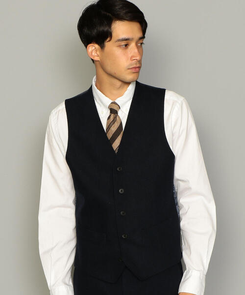 green label relaxing（グリーンレーベルリラクシング）の「NM ホームスパン ベスト ◆（ベスト・メンズ・ダークブラウン/ネイビー/グレー/その他1/その他2・S/M/L/XL）」の3枚目の写真