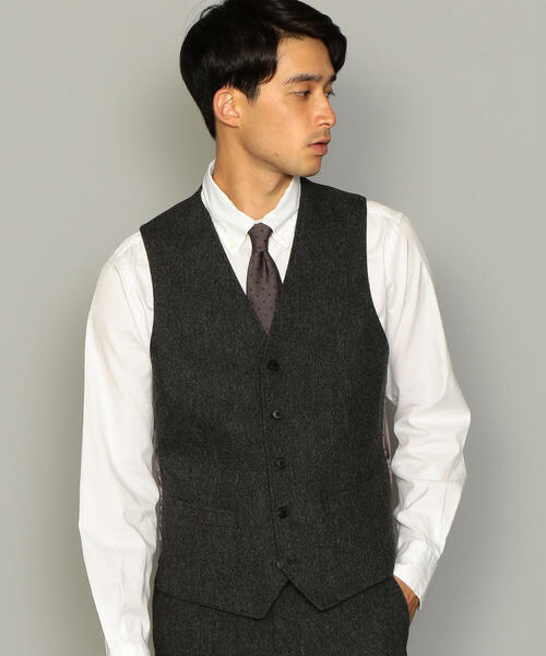 green label relaxing（グリーンレーベルリラクシング）の「NM ホームスパン ベスト ◆（ベスト・メンズ・ダークブラウン/ネイビー/グレー/その他1/その他2・S/M/L/XL）」の2枚目の写真