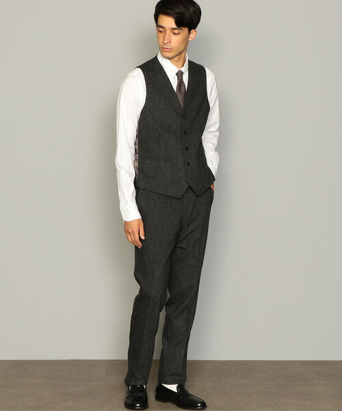 green label relaxing（グリーンレーベルリラクシング）の「NM ホームスパン ベスト ◆（ベスト・メンズ・ダークブラウン/ネイビー/グレー/その他1/その他2・S/M/L/XL）」の9枚目の写真