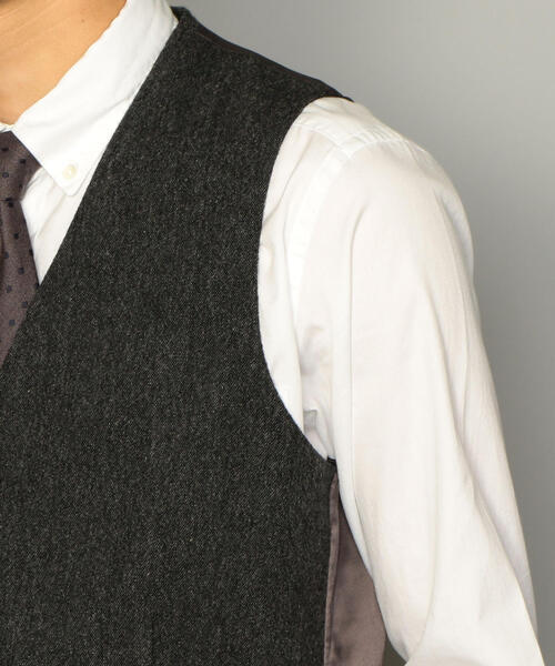 green label relaxing（グリーンレーベルリラクシング）の「NM ホームスパン ベスト ◆（ベスト・メンズ・ダークブラウン/ネイビー/グレー/その他1/その他2・S/M/L/XL）」の11枚目の写真