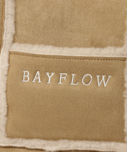 BAYFLOW(ベイフロー)の「18WロゴフェイクムートントートM(トートバッグ・レディース・ベージュ/シルバーグレー・FREE)」の10枚目の写真