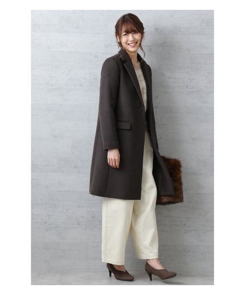 NATURAL BEAUTY BASIC（ナチュラルビューティーベーシック）の「【otonaMUSE 12月号掲載】コーデュロイワイドパンツ（その他パンツ・レディース・オフホワイト/キャメル・MEDIUM/SMALL）」の13枚目の写真