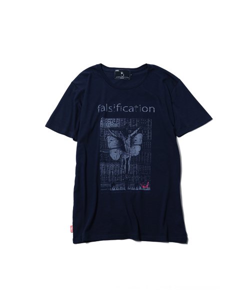VIRGOwearworks(ヴァルゴウェアワークス)の「「falsification」(Tシャツ/カットソー・メンズ・ホワイト/ブラック/ネイビー・1/2/4/3)」の3枚目の写真