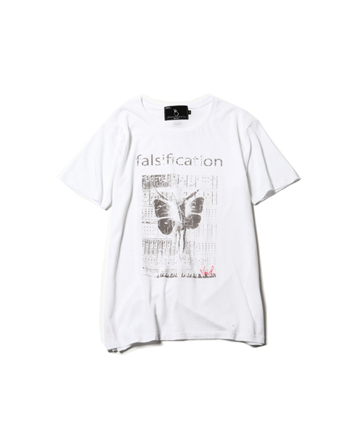 VIRGOwearworks(ヴァルゴウェアワークス)の「「falsification」(Tシャツ/カットソー・メンズ・ホワイト/ブラック/ネイビー・1/2/4/3)」の2枚目の写真