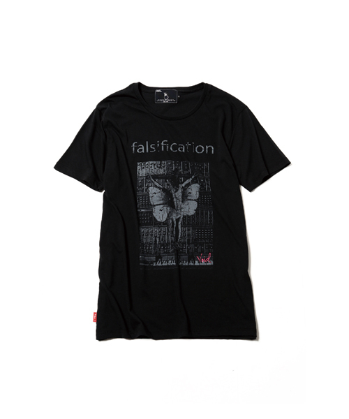 VIRGOwearworks(ヴァルゴウェアワークス)の「「falsification」(Tシャツ/カットソー・メンズ・ホワイト/ブラック/ネイビー・1/2/4/3)」の4枚目の写真