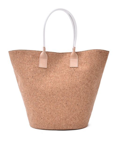 【LAUGOA】クリアハンドル雑材トートバッグ/Motion 19126-11016