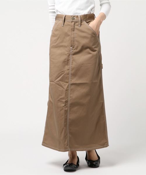 UNIVERSAL OVERALL(ユニバーサルオーバーオール)の「【UNIVERSAL OVERALL】PAINTER SKIRT(スカート・レディース・ベージュ/ネイビー/ブラウン/アイボリー/ブラック・MEDIUM/LARGE)」の1枚目の写真