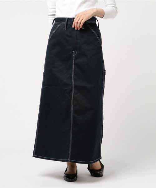 UNIVERSAL OVERALL(ユニバーサルオーバーオール)の「【UNIVERSAL OVERALL】PAINTER SKIRT(スカート・レディース・ベージュ/ネイビー/ブラウン/アイボリー/ブラック・MEDIUM/LARGE)」の5枚目の写真