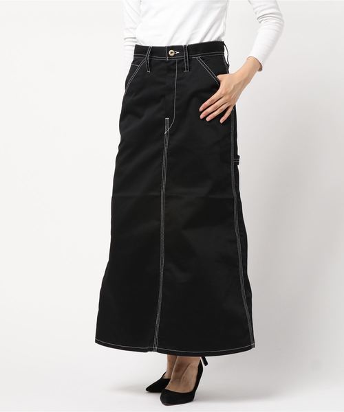 UNIVERSAL OVERALL(ユニバーサルオーバーオール)の「【UNIVERSAL OVERALL】PAINTER SKIRT(スカート・レディース・ベージュ/ネイビー/ブラウン/アイボリー/ブラック・MEDIUM/LARGE)」の3枚目の写真