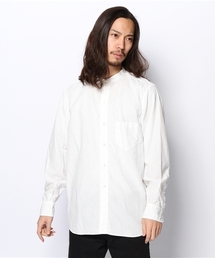 AMERICAN RAG CIE | AMERICAN RAG CIE スタンドカラーロングシャツ 107-ANB-M141-SH001(シャツ/ブラウス)