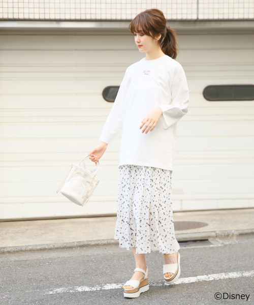 Heather（ヘザー）の「シフォンハナガラプリーツスカート　833121（スカート・レディース・ホワイト系その他/ブラック系その他/ブルー系その他・FREE）」の11枚目の写真