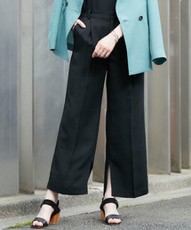 STUDIOUS | 【STUDIOUS】リネンライク サイドスリット セットアップワイドパンツ(その他パンツ)