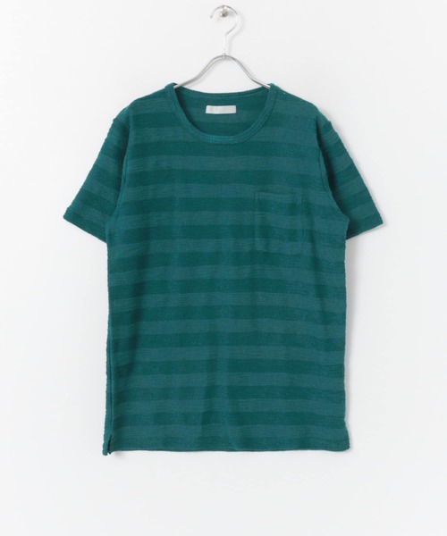 Urban Place セール Sense Research センスオブプレイスバイアーバンリサーチ のファッション Sense By Of スラブボーダーtシャツ 5分袖 Tシャツ カットソー Place By