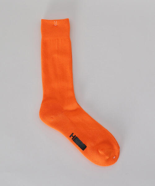 H BEAUTY&YOUTH UNITED ARROWS(エイチビューティーアンドユースユナイテッドアローズ)の「<H>PLANE PILE SOCKS 2/ソックス(ソックス/靴下・メンズ・オレンジ/ブラック/ホワイト・FREE)」の3枚目の写真