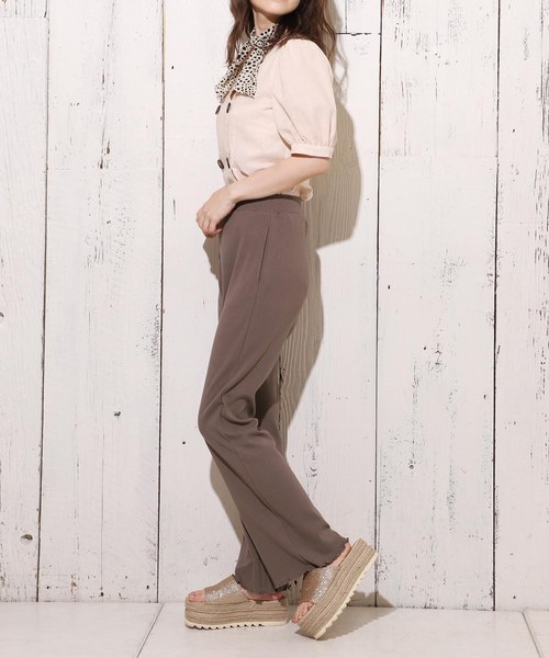 one after another NICE CLAUP（ワンアフターアナザーナイスクラップ）の「カット パンツ（その他パンツ・レディース・スモークピンク/アイボリー/モカ/ベージュ・FREE）」の11枚目の写真