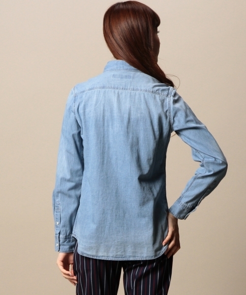 BEAUTY&YOUTH UNITED ARROWS(ビューティーアンドユースユナイテッドアローズ)の「BYBC 5OZ ダンガリーシャツ ◆(シャツ/ブラウス・レディース・ライトブルー/ロイヤルブルー・MEDIUM/SMALL)」の8枚目の写真