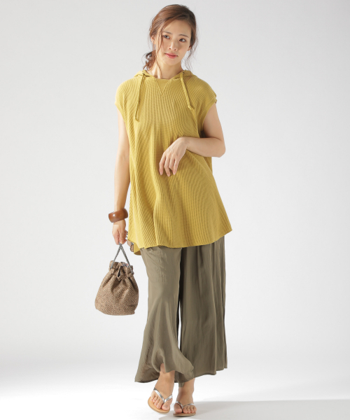 BAYFLOW（ベイフロー）の「サテンガウチョパンツ（その他パンツ）」 - WEAR