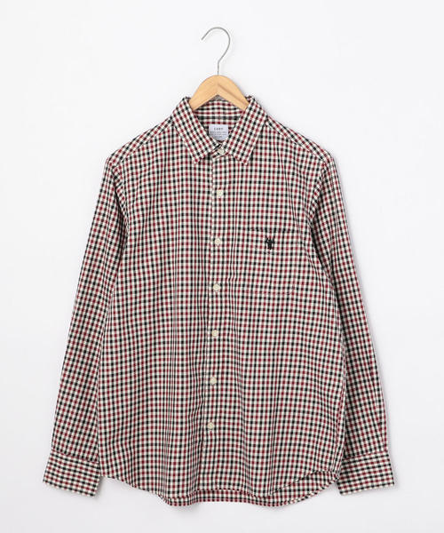 coen（コーエン）の「シェパードチェックレギュラーカラーシャツ（シャツ/ブラウス・メンズ・ブラウン/ワインレッド/ダークグリーン・LARGE/MEDIUM/X-LARGE/SMALL）」の3枚目の写真